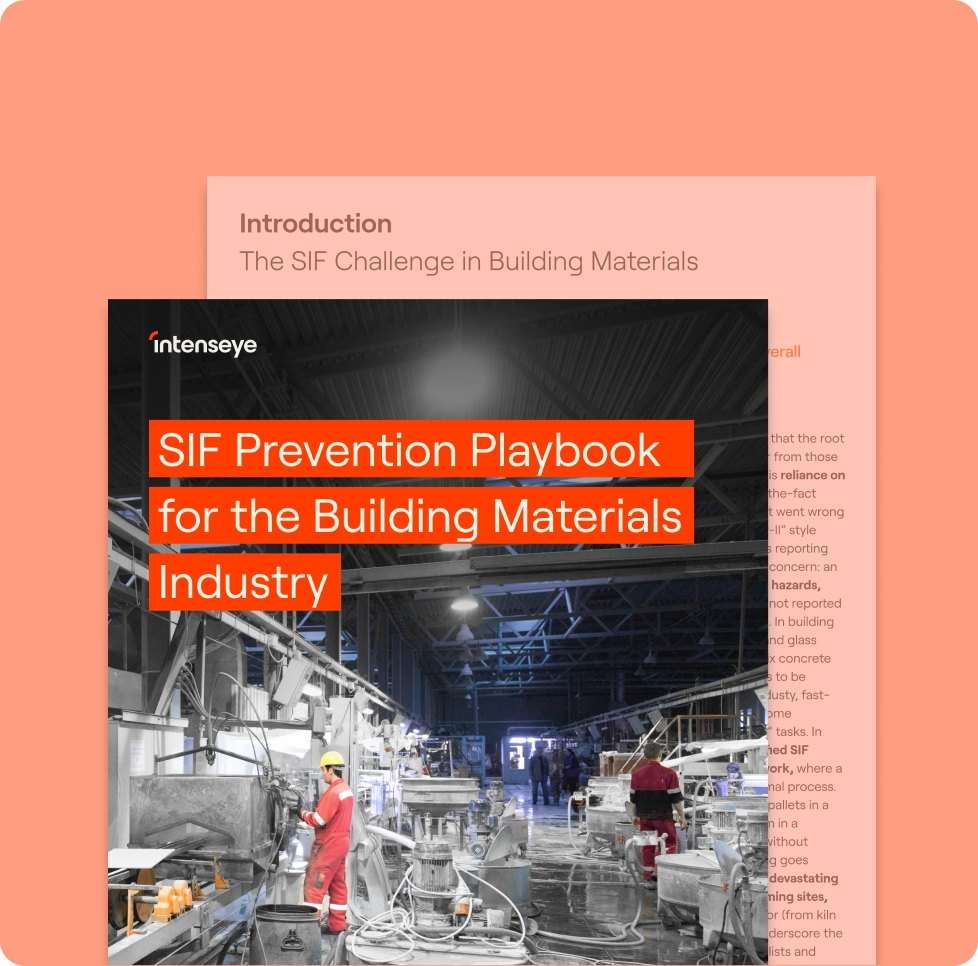 The SIF Playbook cover showing a building materials facility.