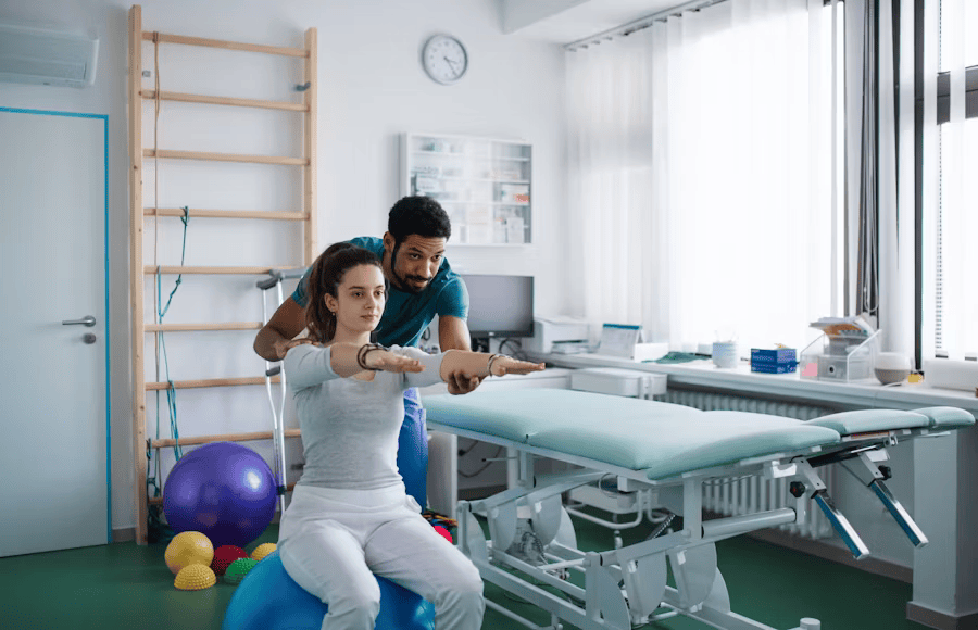 Physiotherapie hilft Menschen bei der Multisystemerkrankung cfs.