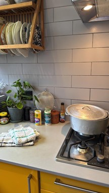 A photograph of a Jamaican traditional meal being prepared to cook.