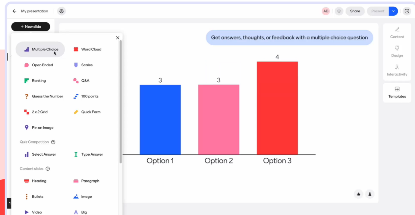 An extract taken from Mentimeter https://www.mentimeter.com/