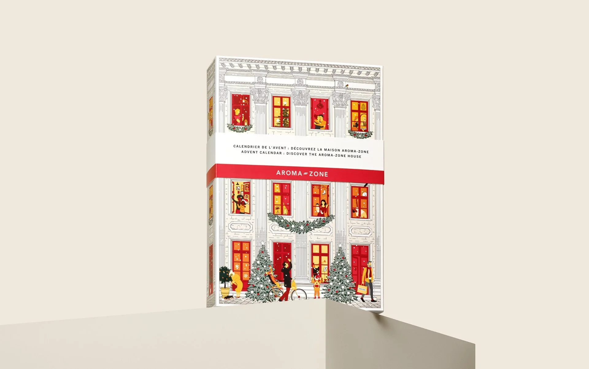 Coffret illustré du calendrier de l’Avent Aroma-Zone
