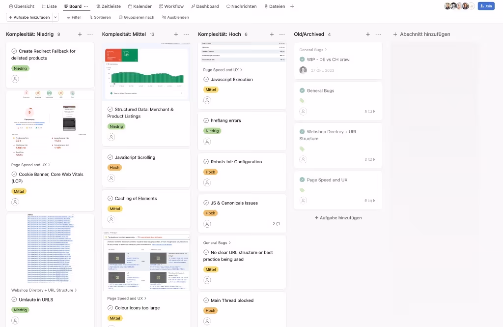 Dashboard mockup