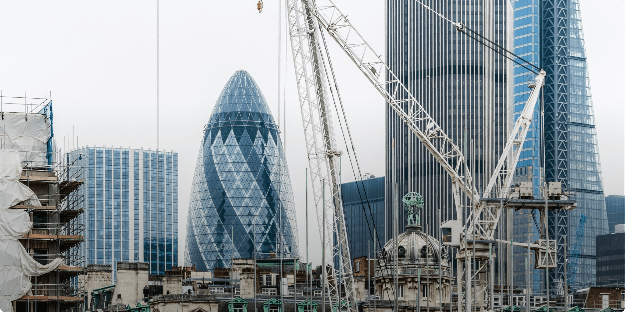 London construction site