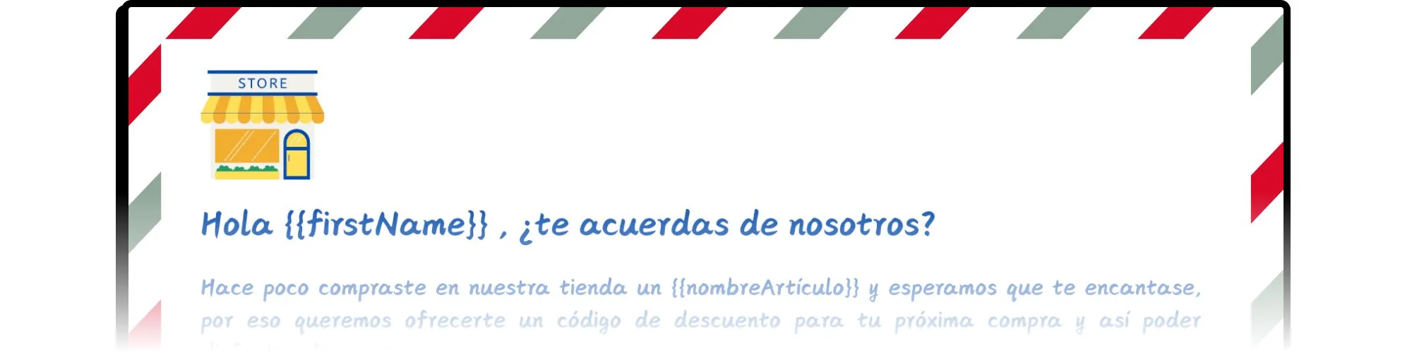 Ejemplo de carta personalizable por envío postal con Posthero