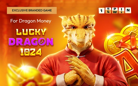 1spin4win presents Lucky Dragon 1024, exclusive branded slot for Dragon Money