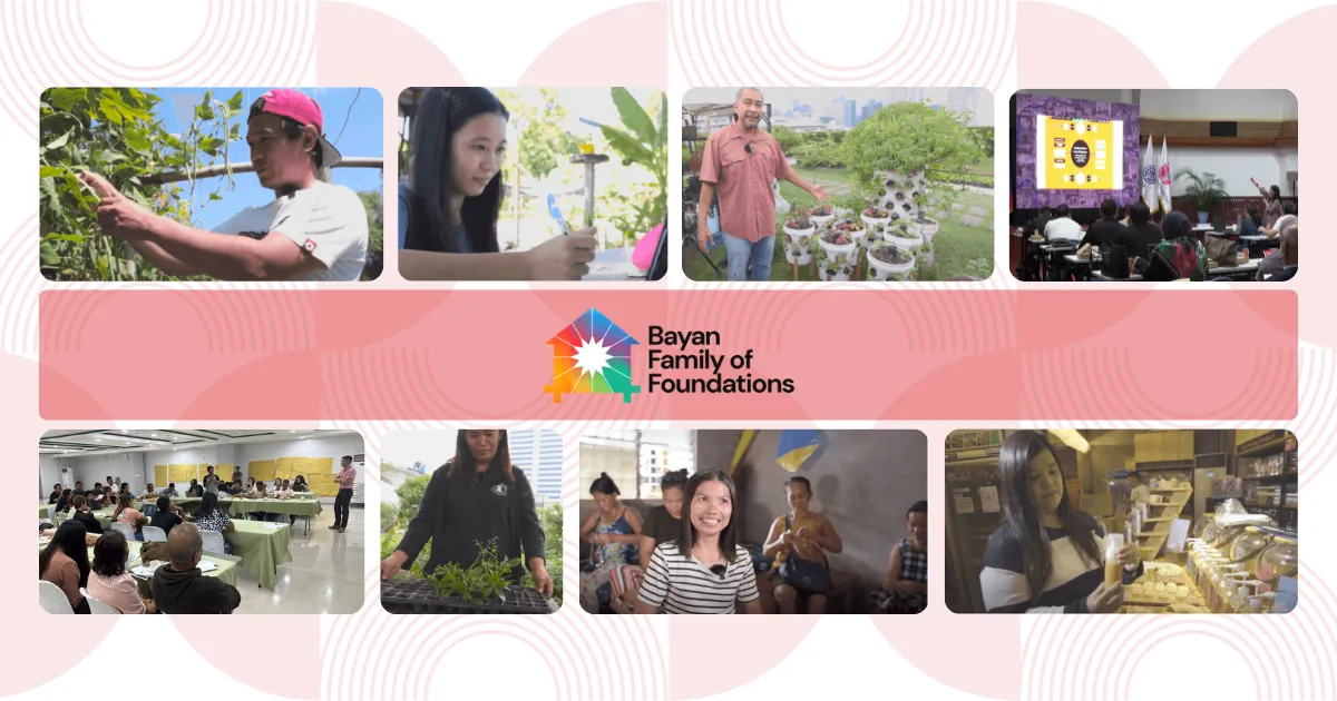 a photo of Bayan Family of Foundations and its beneficiaries.