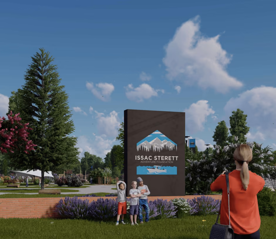 ISAF park sign