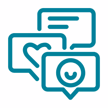 Ai powered social comment responder icon