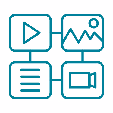 Ai powered marketing asset generator icon