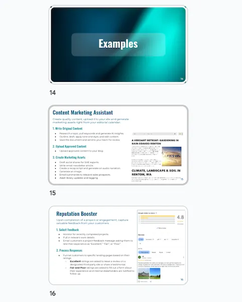Sales presentation preview