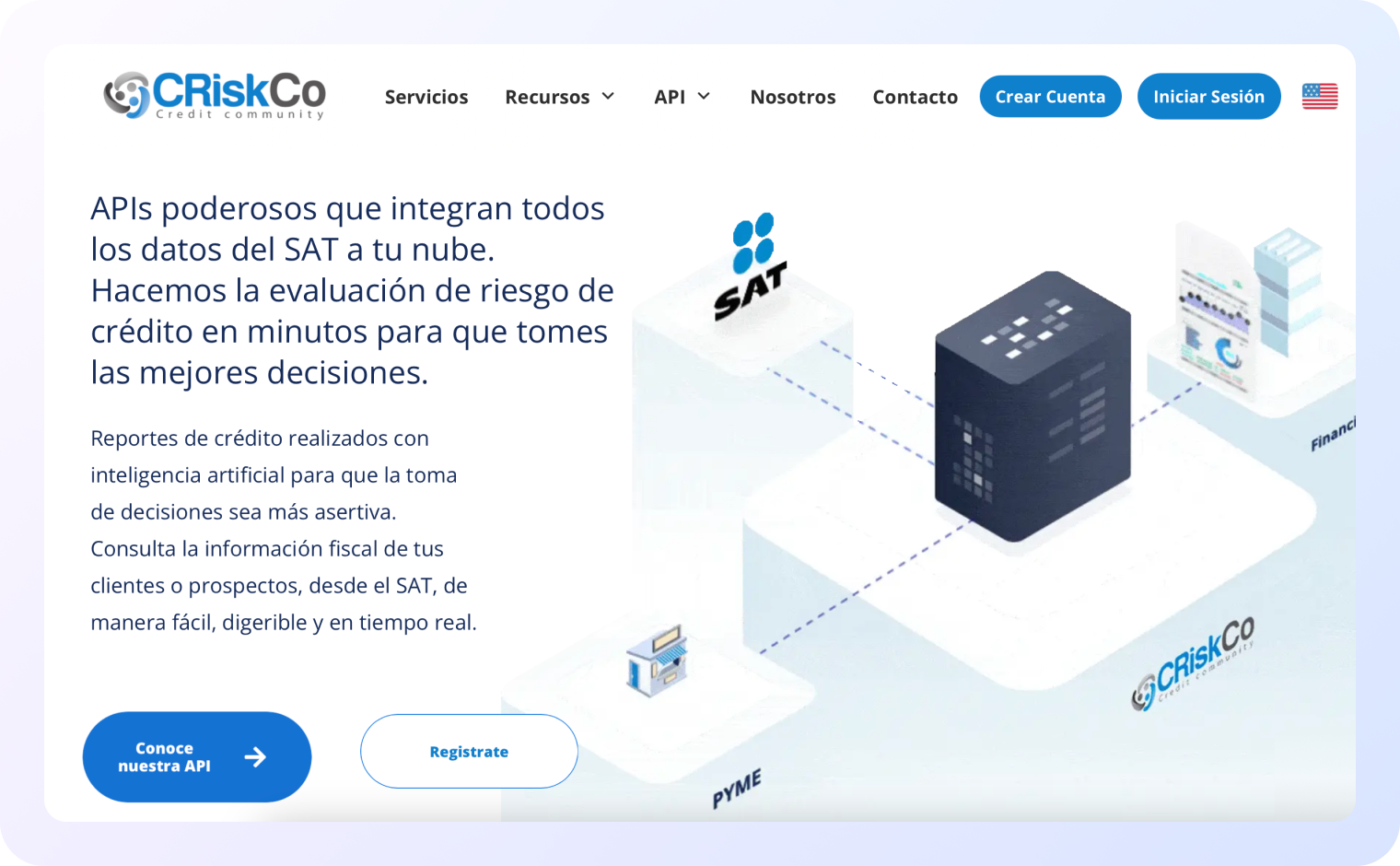 CRiskCo home page screenshot