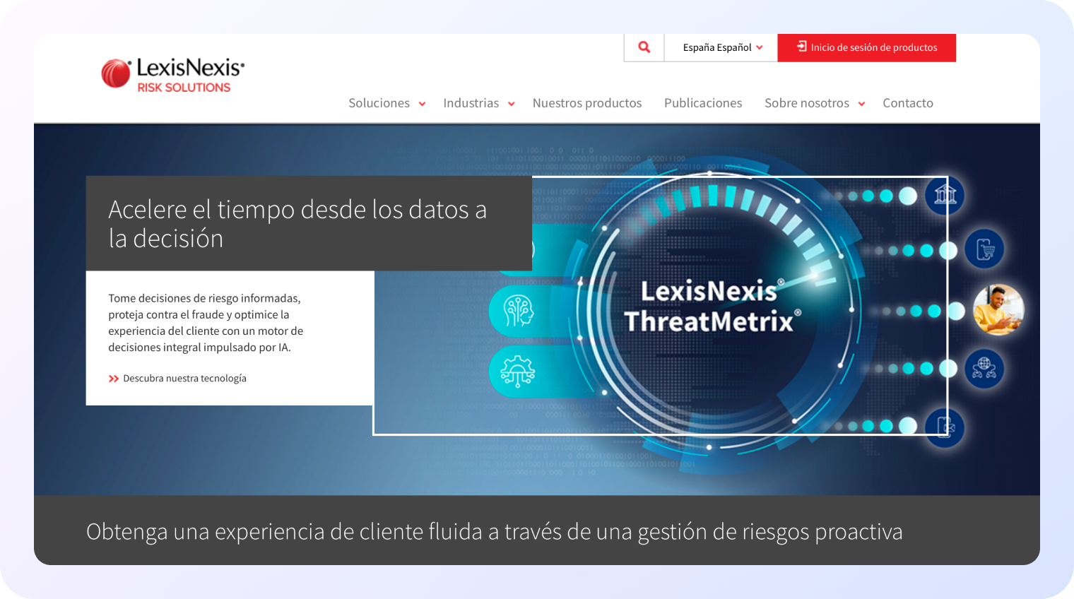 LexisNexis home page screenshot