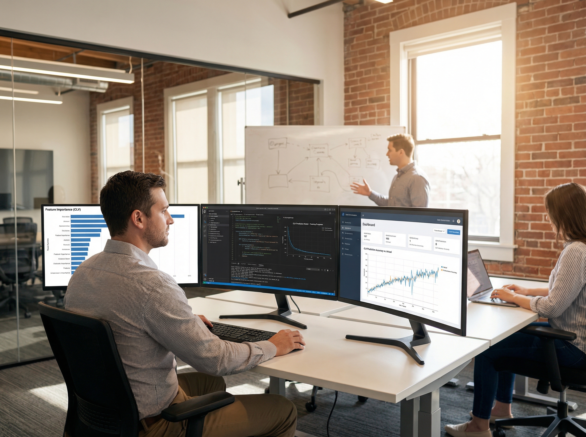 Machine learning model training for CLV prediction