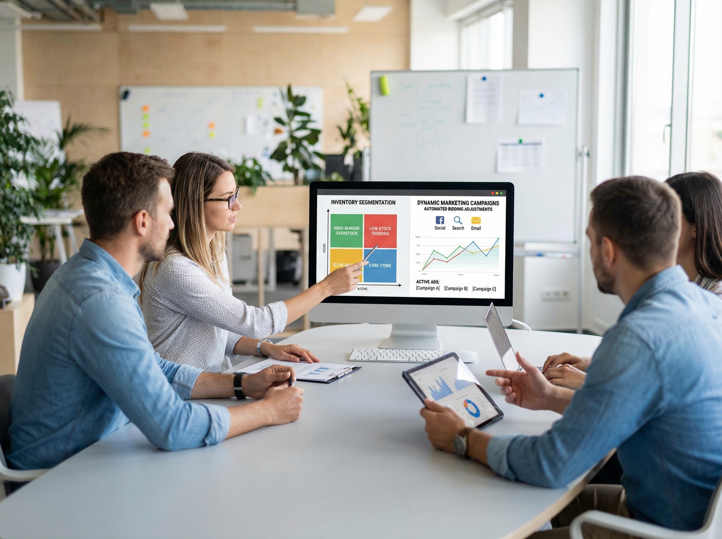 Dynamic inventory-aware campaign structure with automated optimization