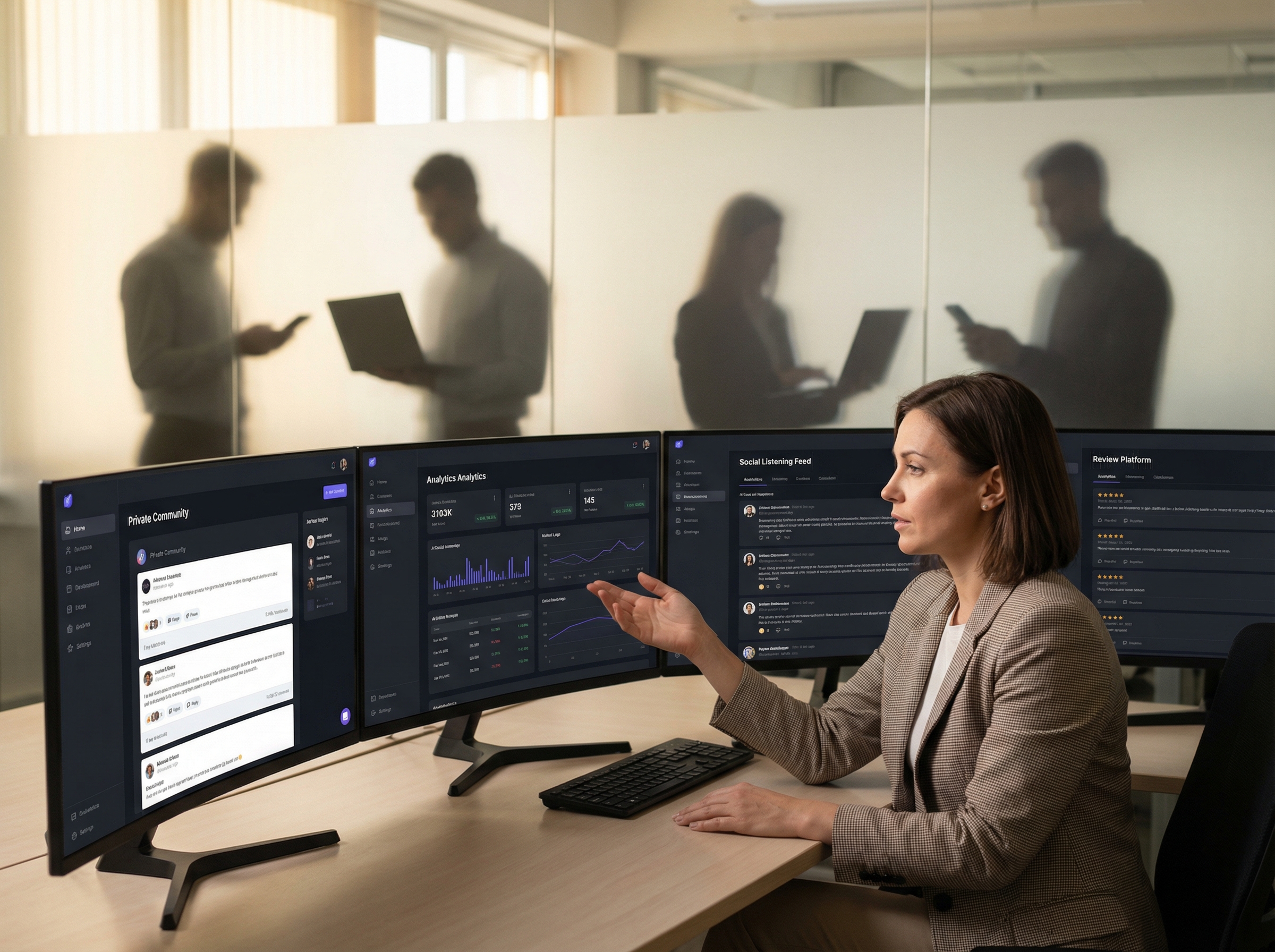 Visualization of dark funnel channels and invisible buyer research activities