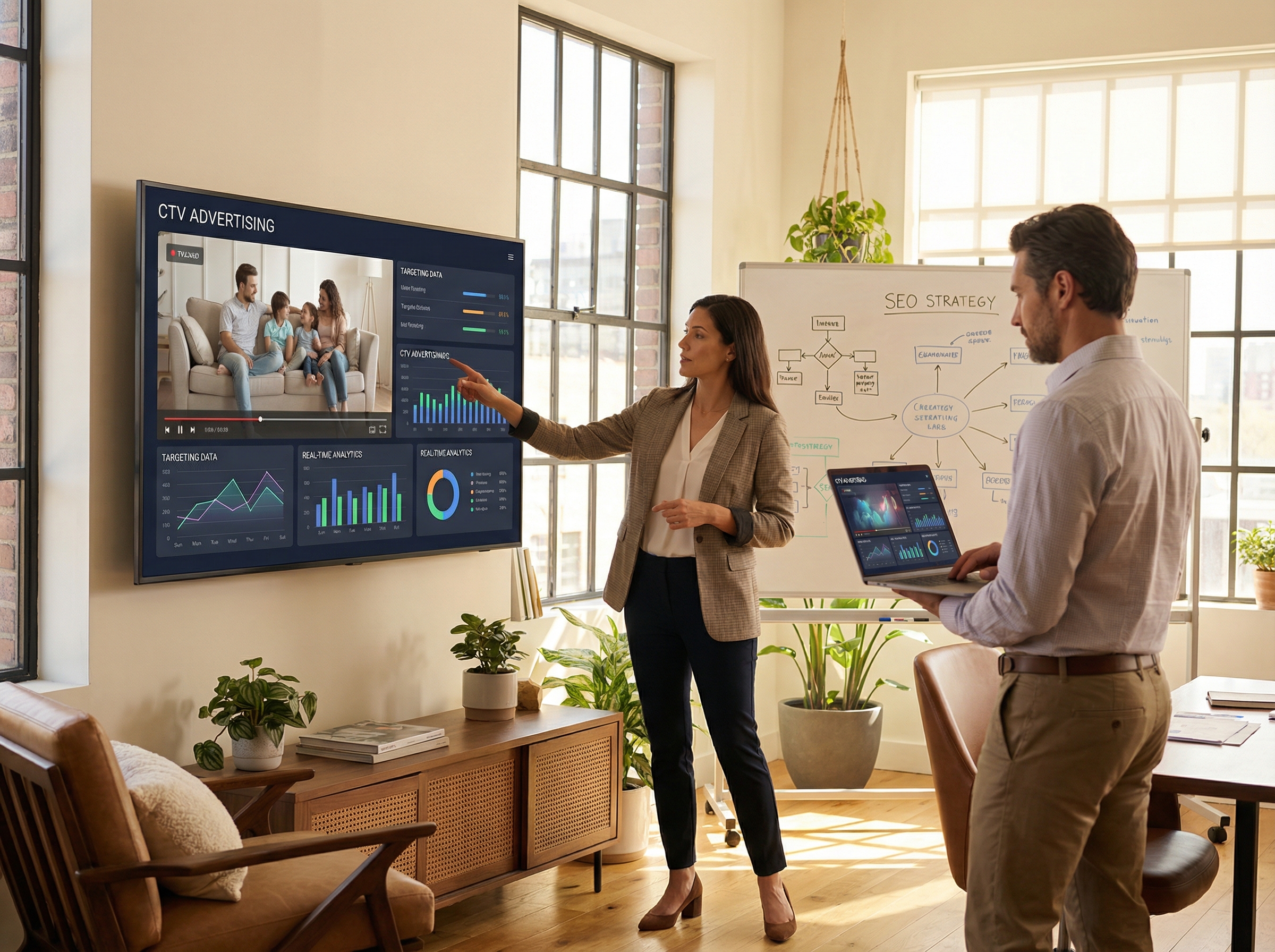 Connected TV advertising streaming on smart television