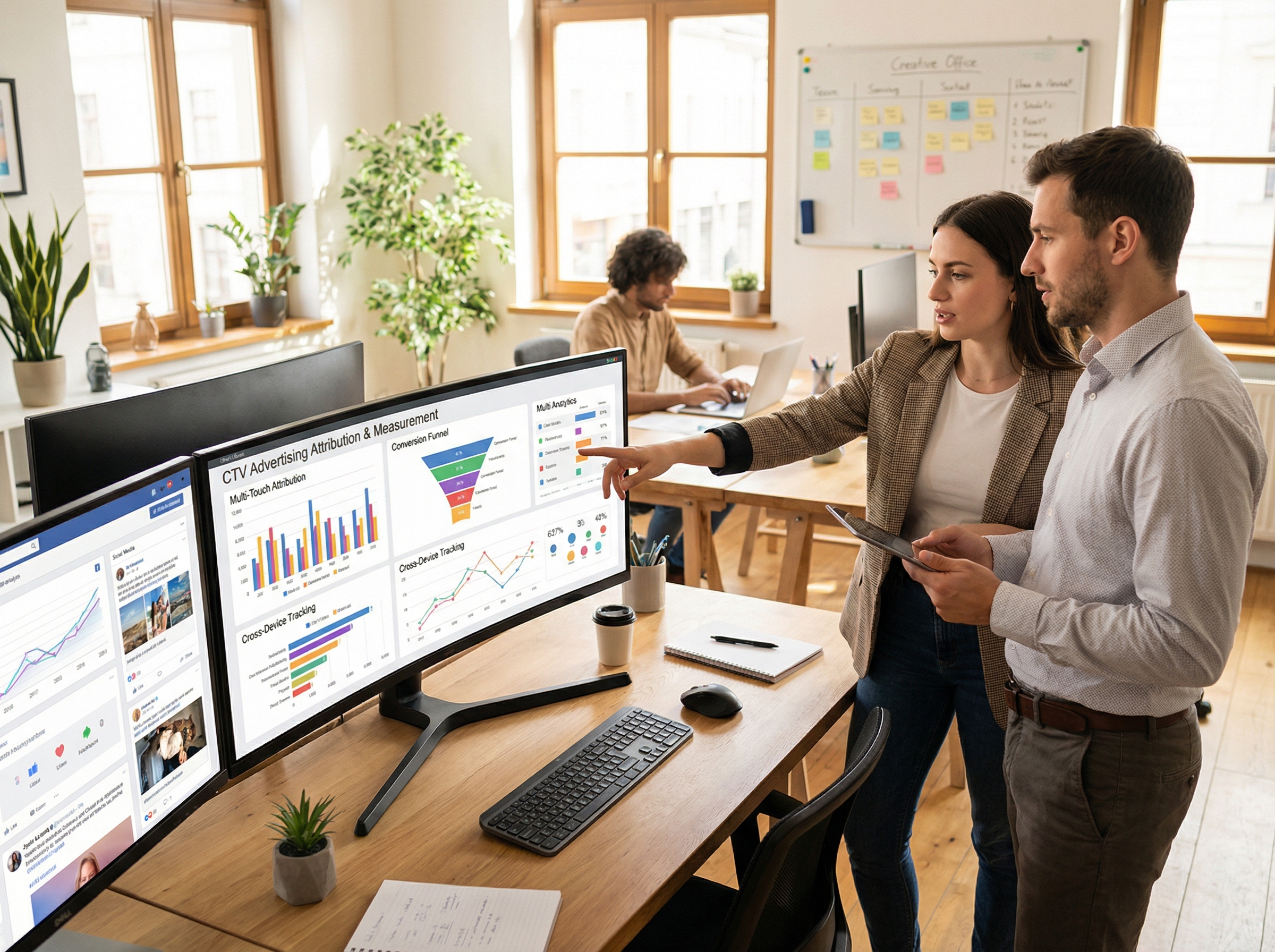 CTV advertising attribution and measurement dashboard