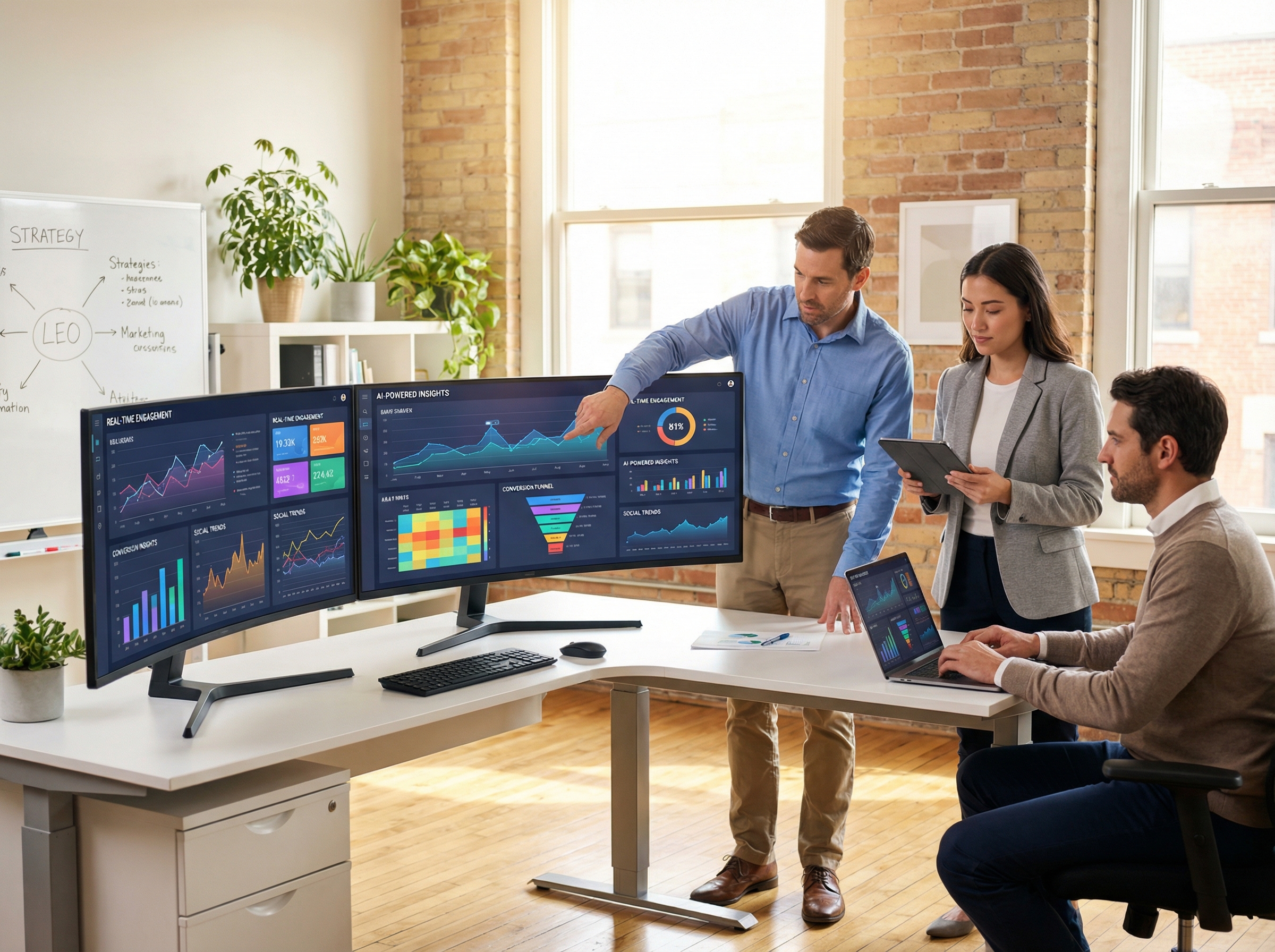Real-time marketing command center with AI-powered dashboards