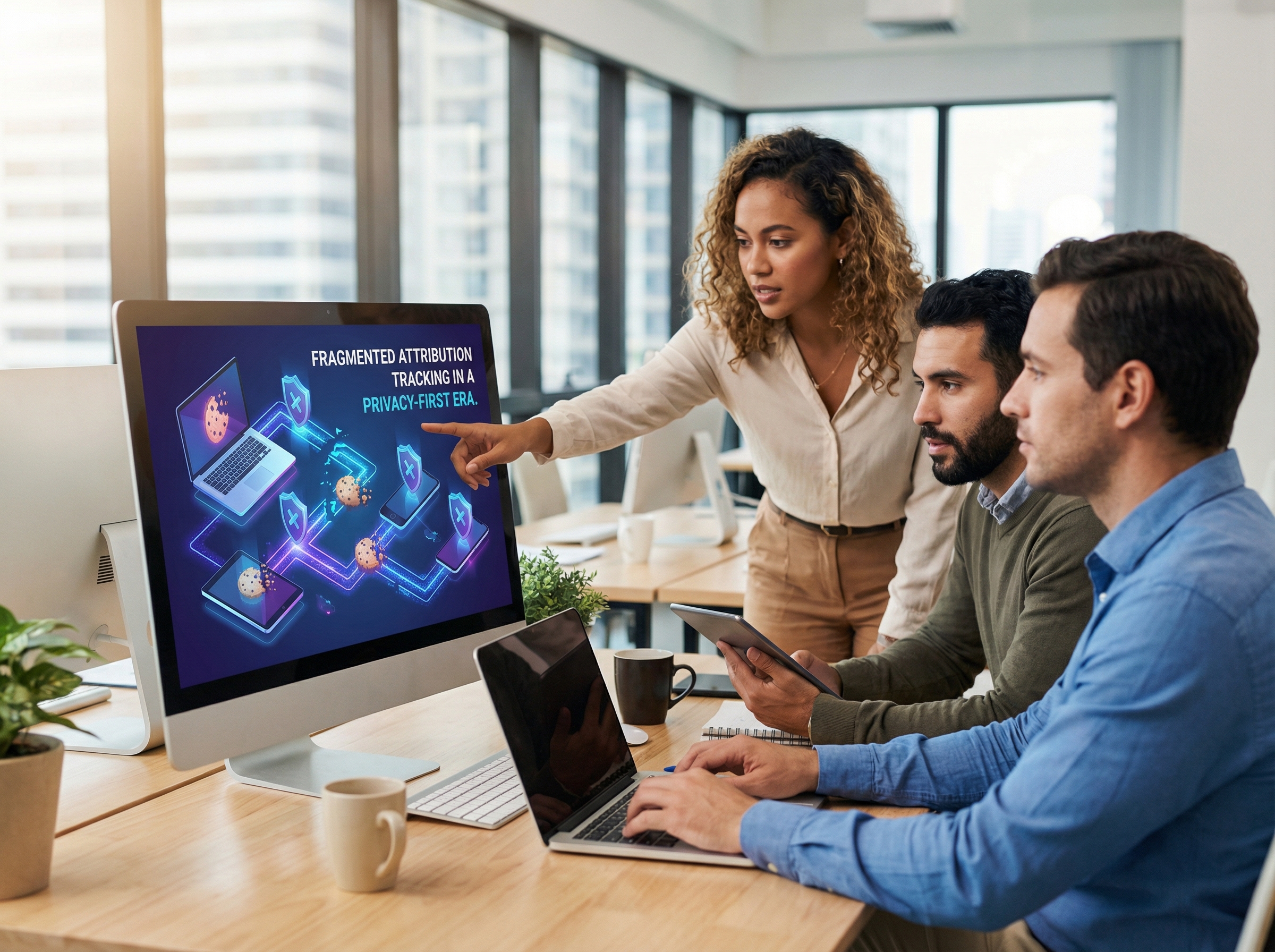 Visualization of fragmented attribution tracking in privacy-first era