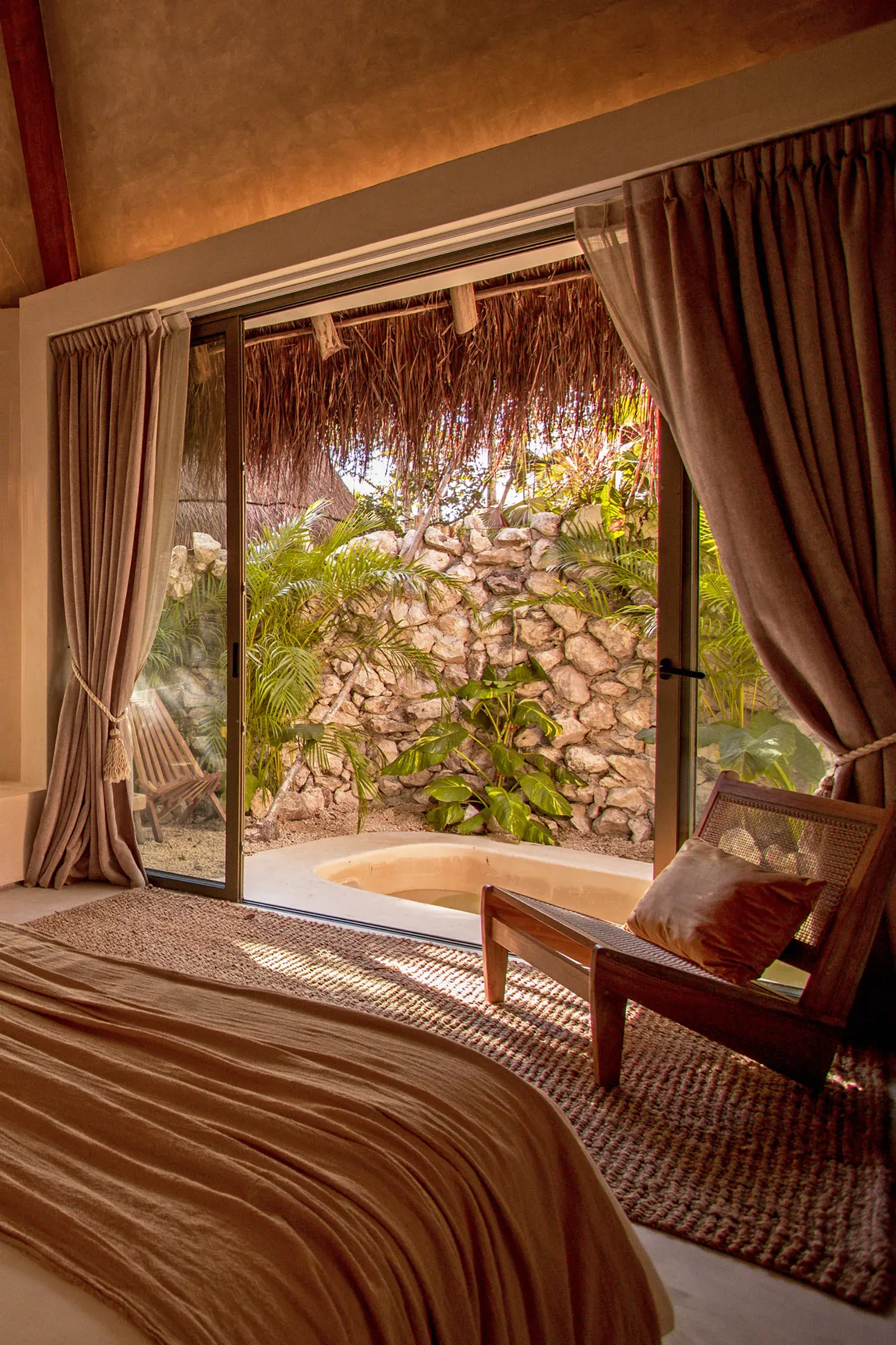habitacion-cama-sala-lamparas
