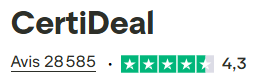 Avis trustpilot Certideal