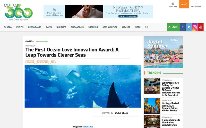 The First Ocean Love Innovation Award: A Leap Towards Clearer Seas