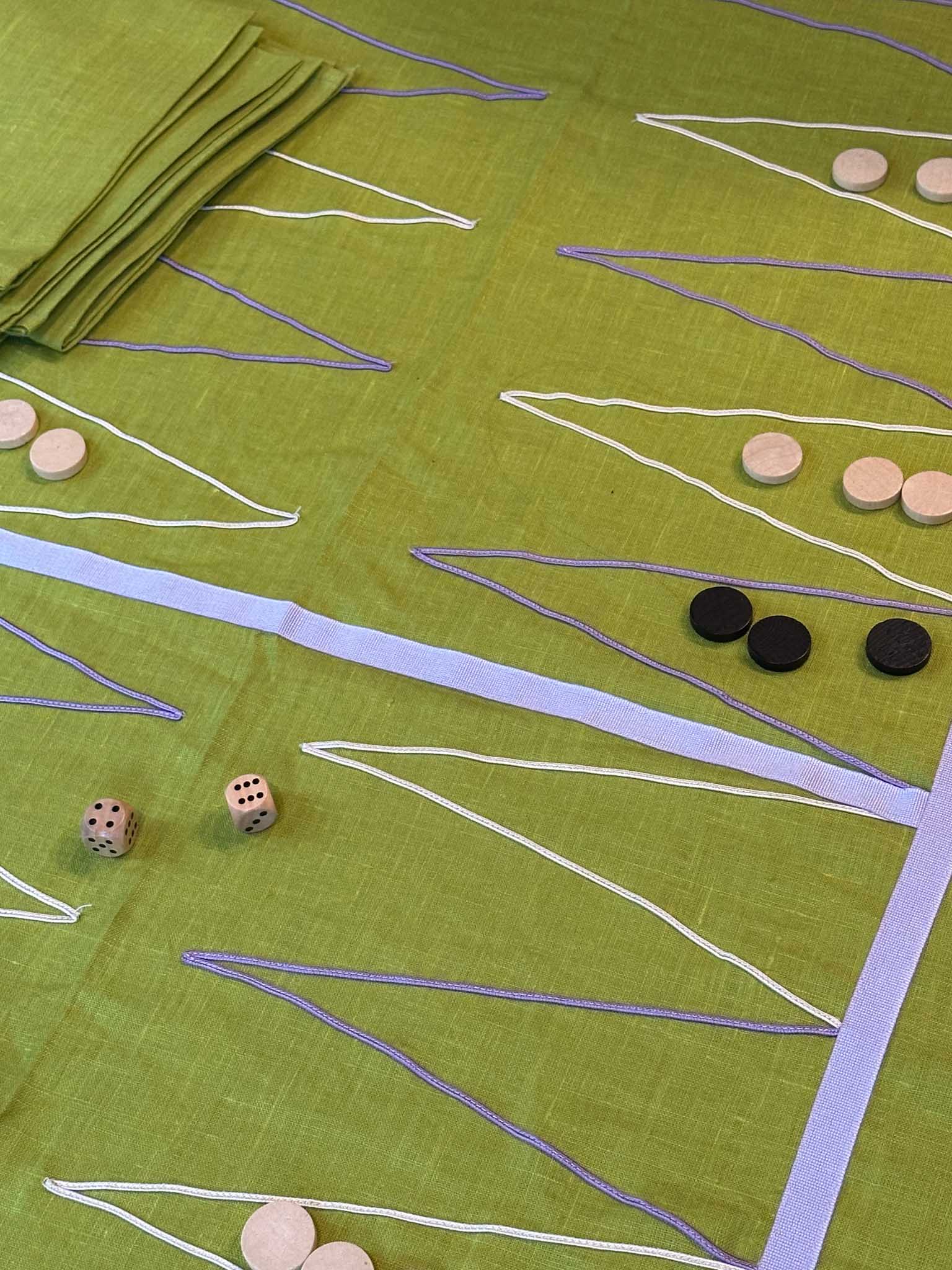 AGAZIA | Apple Green Backgammon Tablecloth
