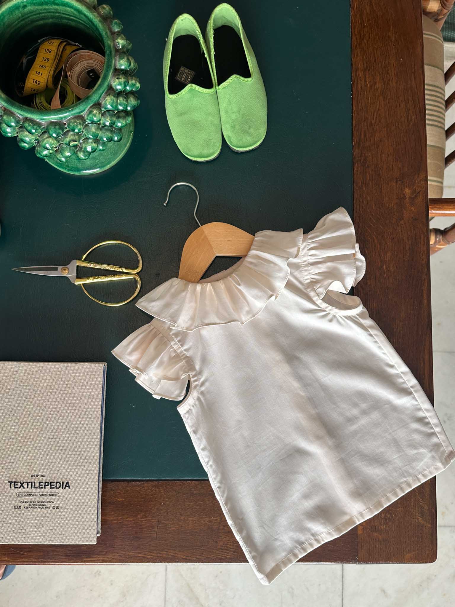 BABY GIULIA | Cotton Shirt with Ruffles