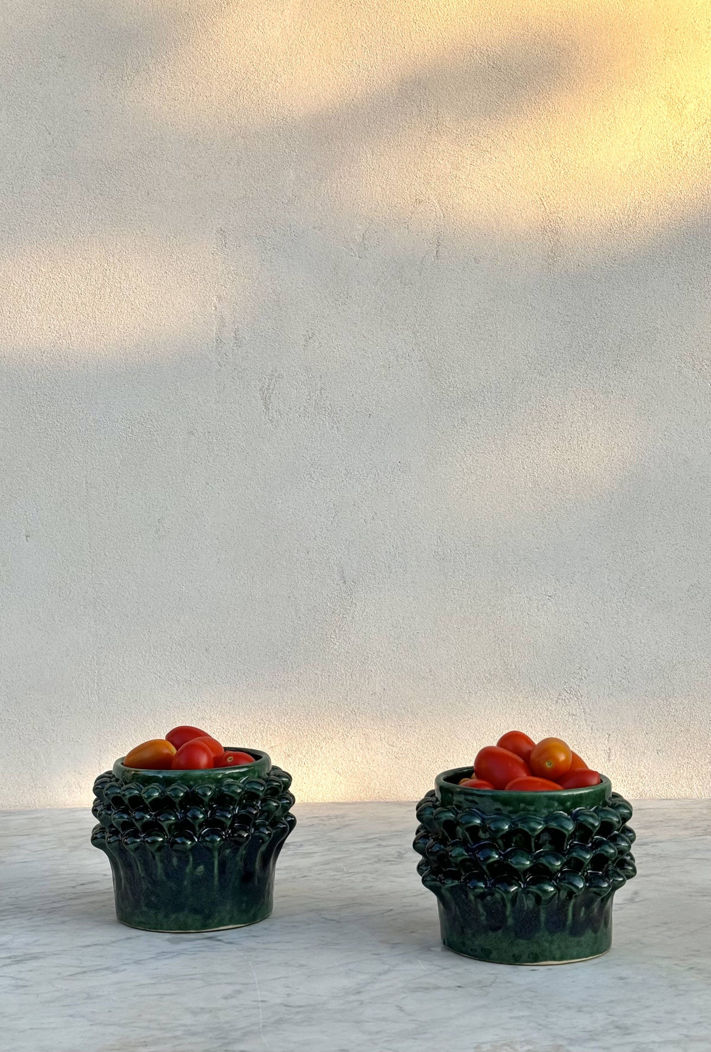 CASA | Green Ceramic Pine Cone Bowl Appetizer 