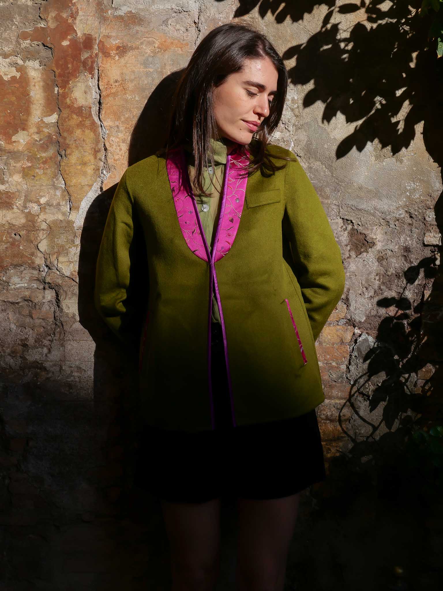 JASMIN | Wool-Cashmere Jacket with Embroidered Details