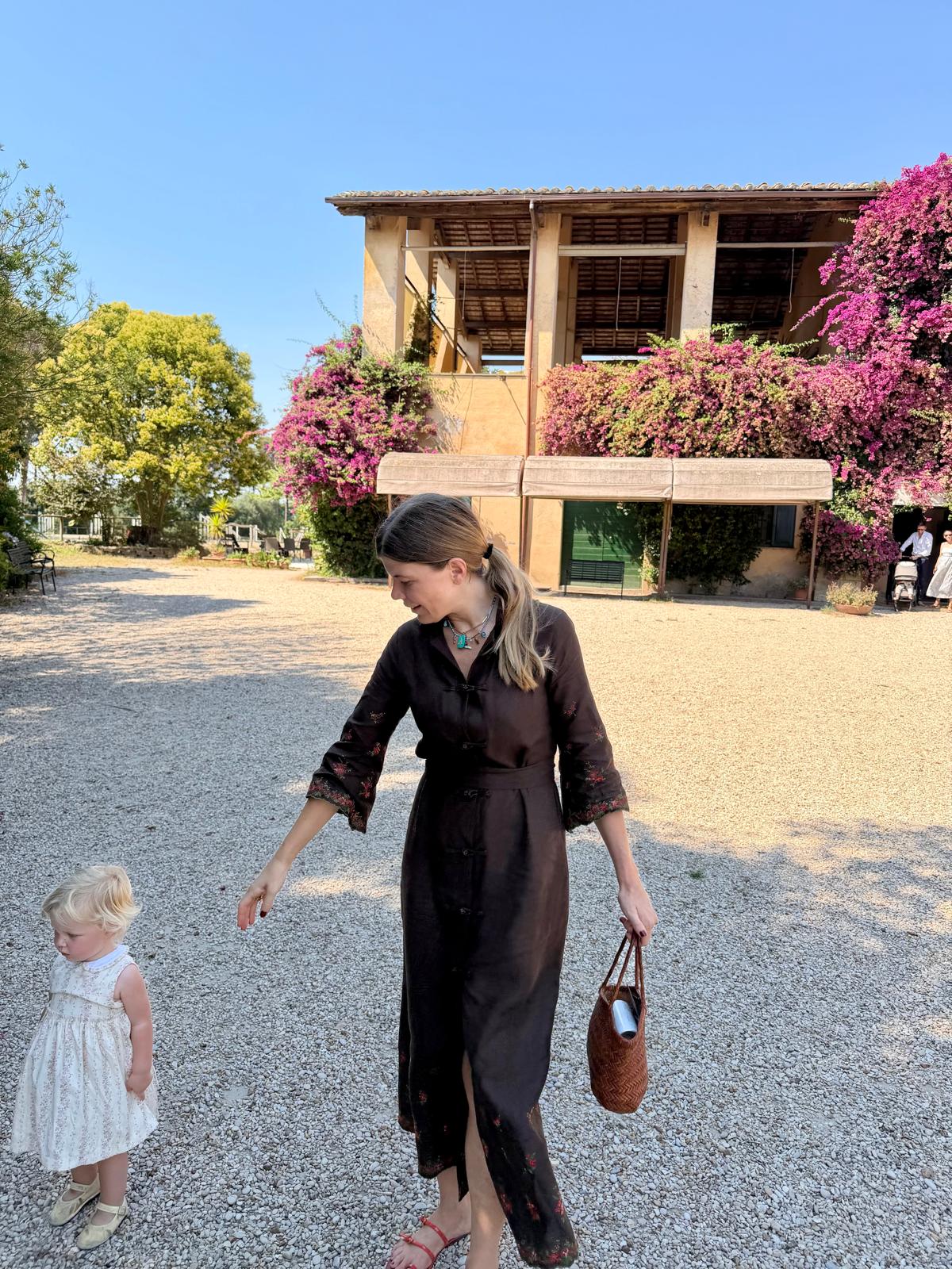 FILIPPA | Embroidered French Linen Dress