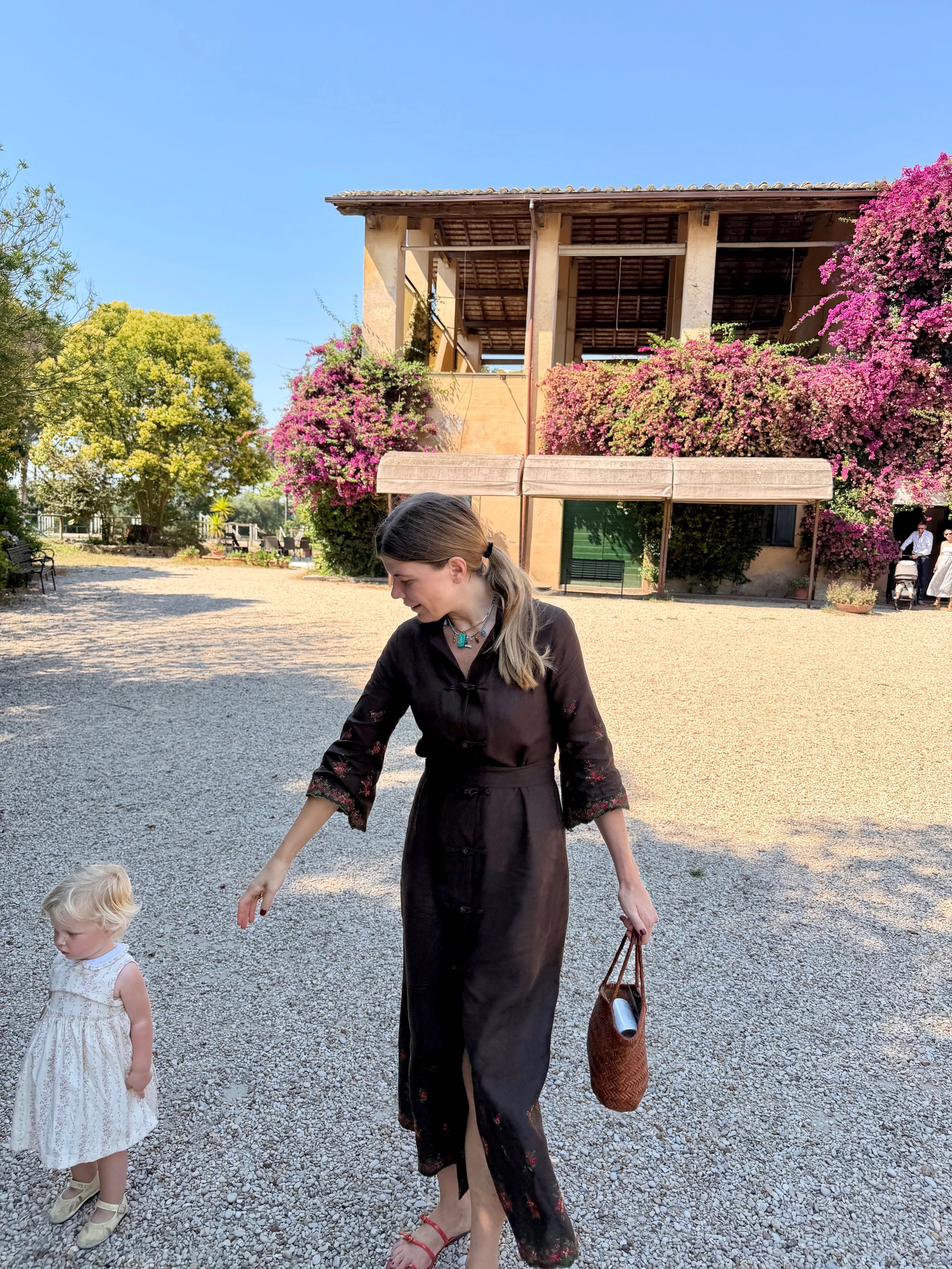 FILIPPA | Embroidered French Linen Dress