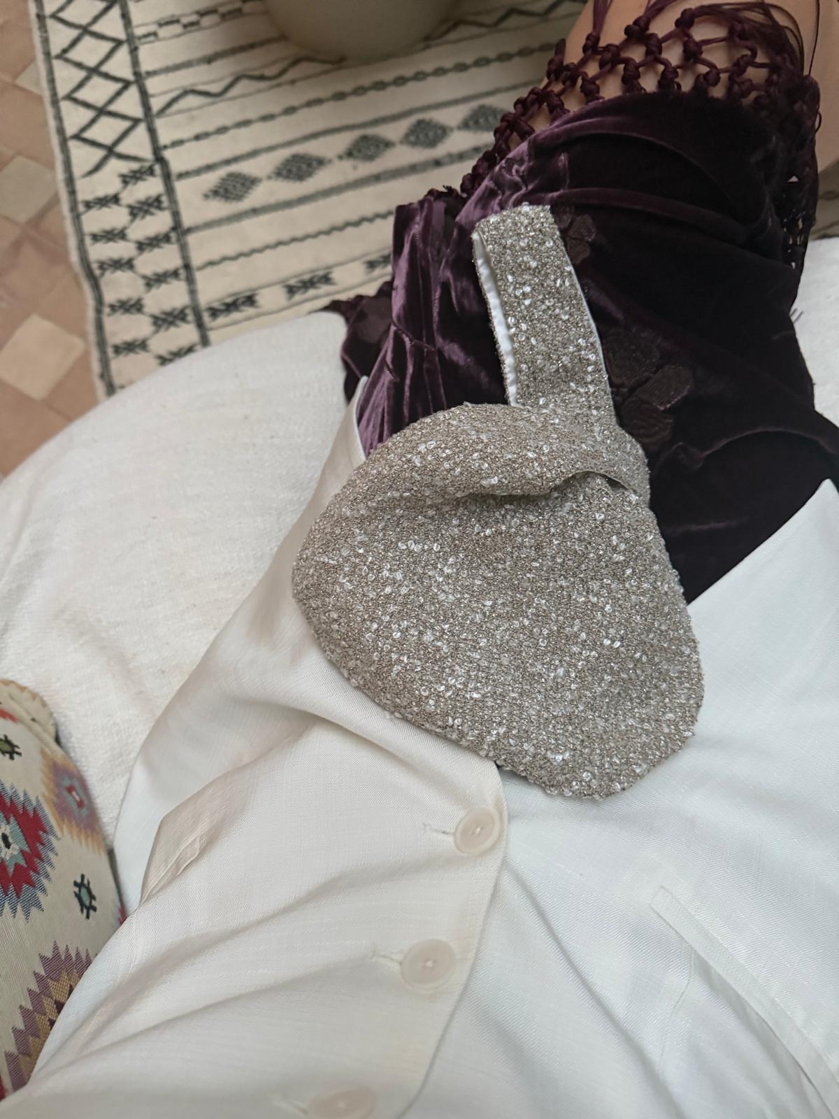 OPERA BAG | Sparkly Silver