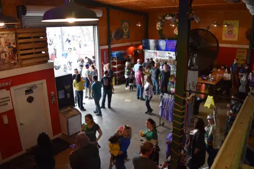 The Gnarly Barley Taproom filled with people