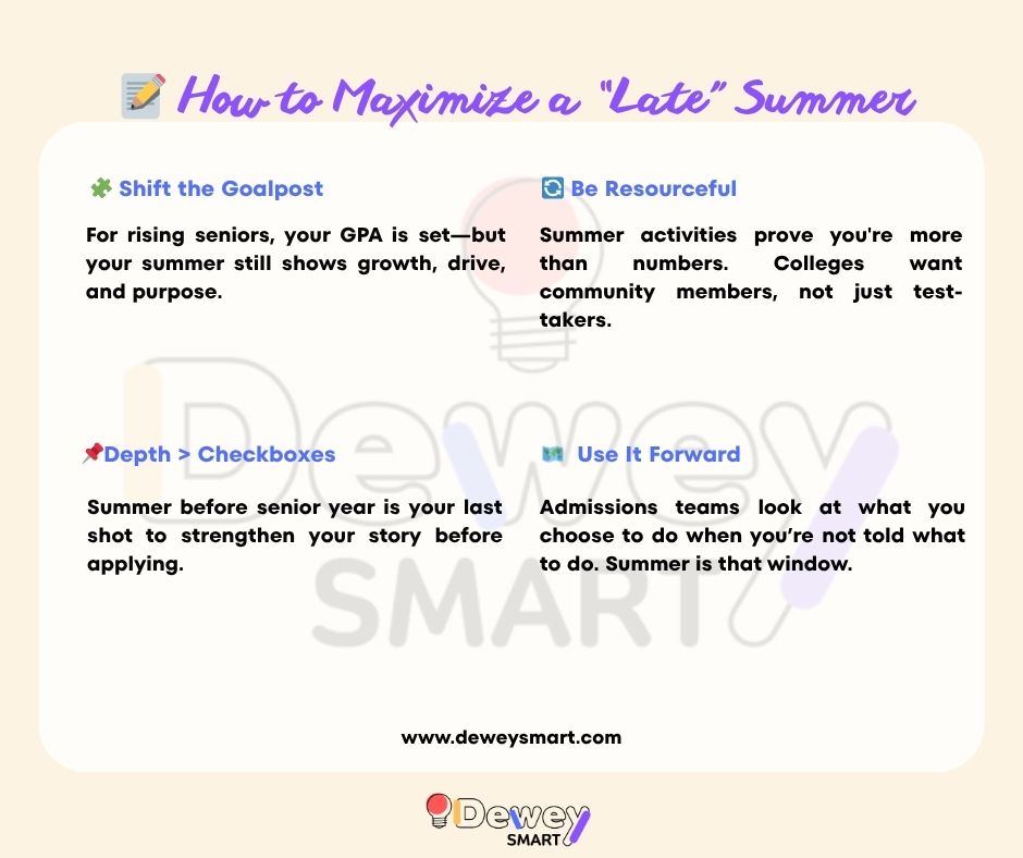Maximizing Late Summer