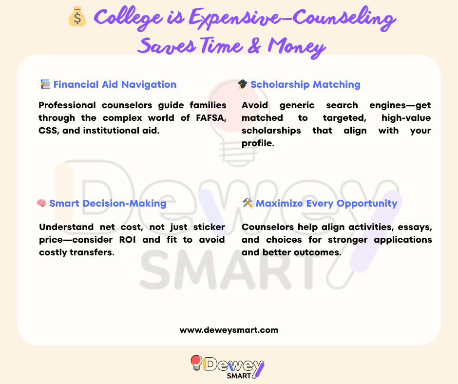 College is Expensive—Counseling Saves Time & Money