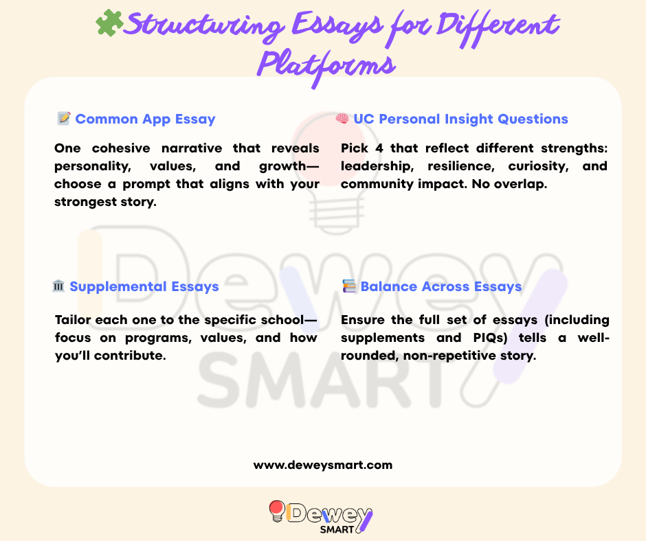 Structuring Essays for Different Platforms