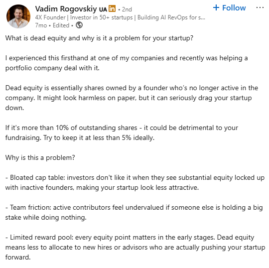 Linkedin post by Vadium