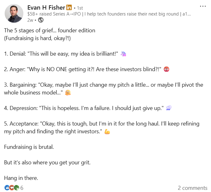 LinkedIn post by Evan