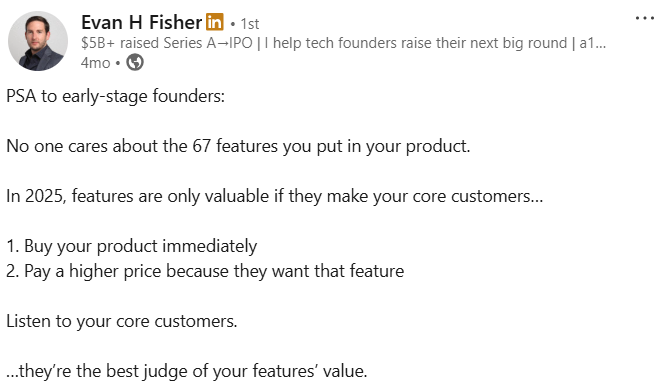 LinkedIn post by Evan
