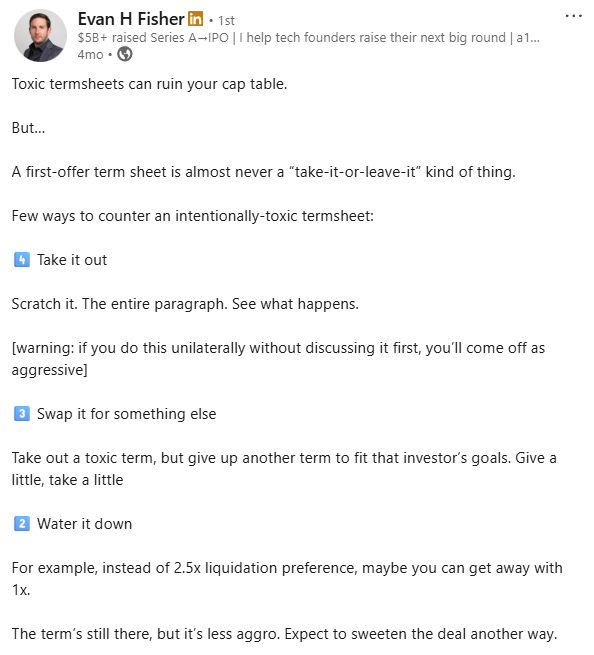 LinkedIn post by Evan
