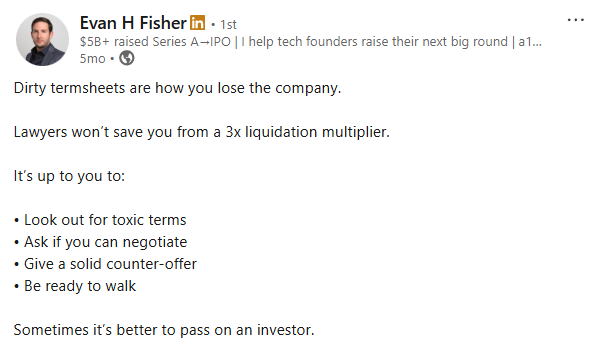 LinkedIn post by Evan