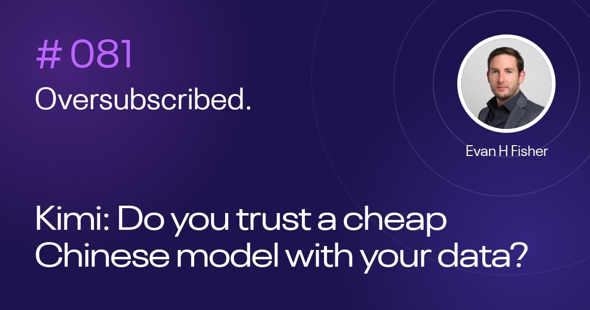 Kimi: Do you trust a cheap Chinese model with your data?