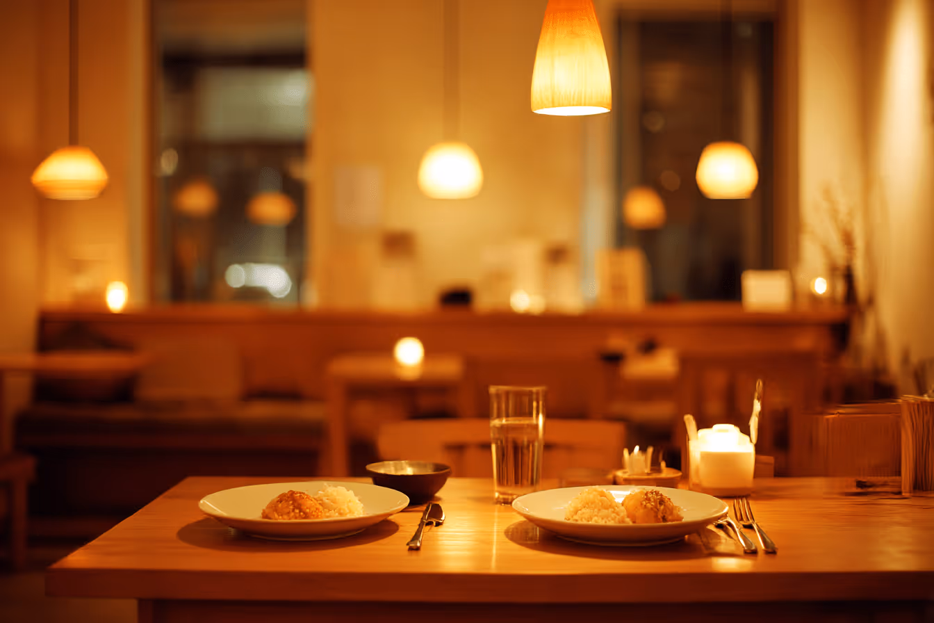 レストランのディナー