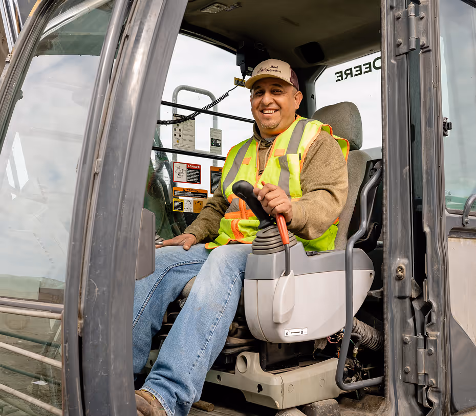 Garbage collection truck from Sanitary Disposal providing trash pickup in Hermiston