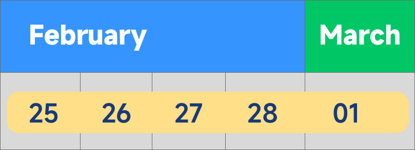image of instructor training calander