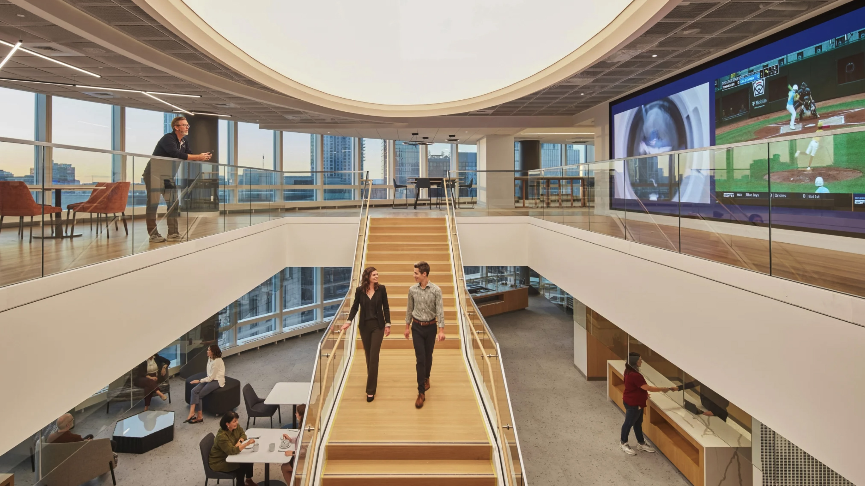 Corporate communications on every floor
