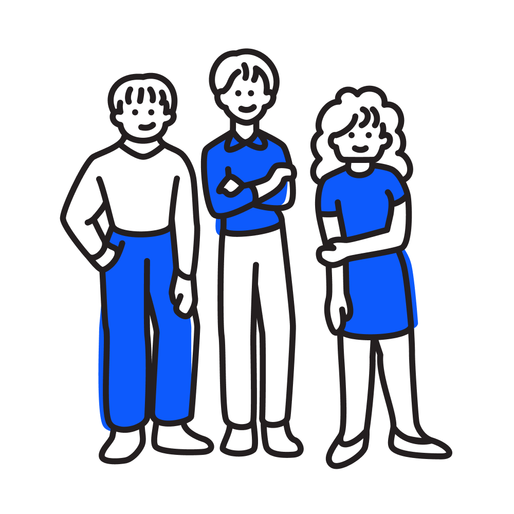 Illustration d'un groupe de personnes