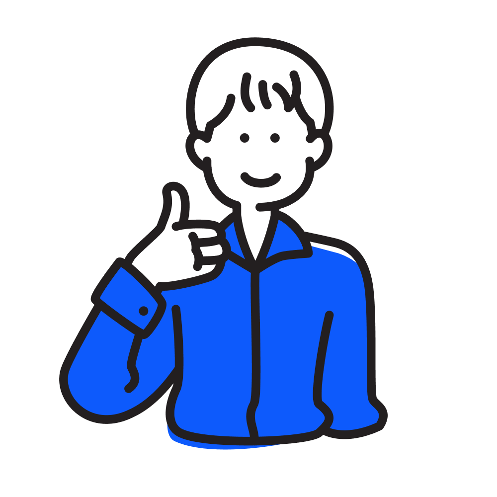 illustration d'une personne avec le sourire