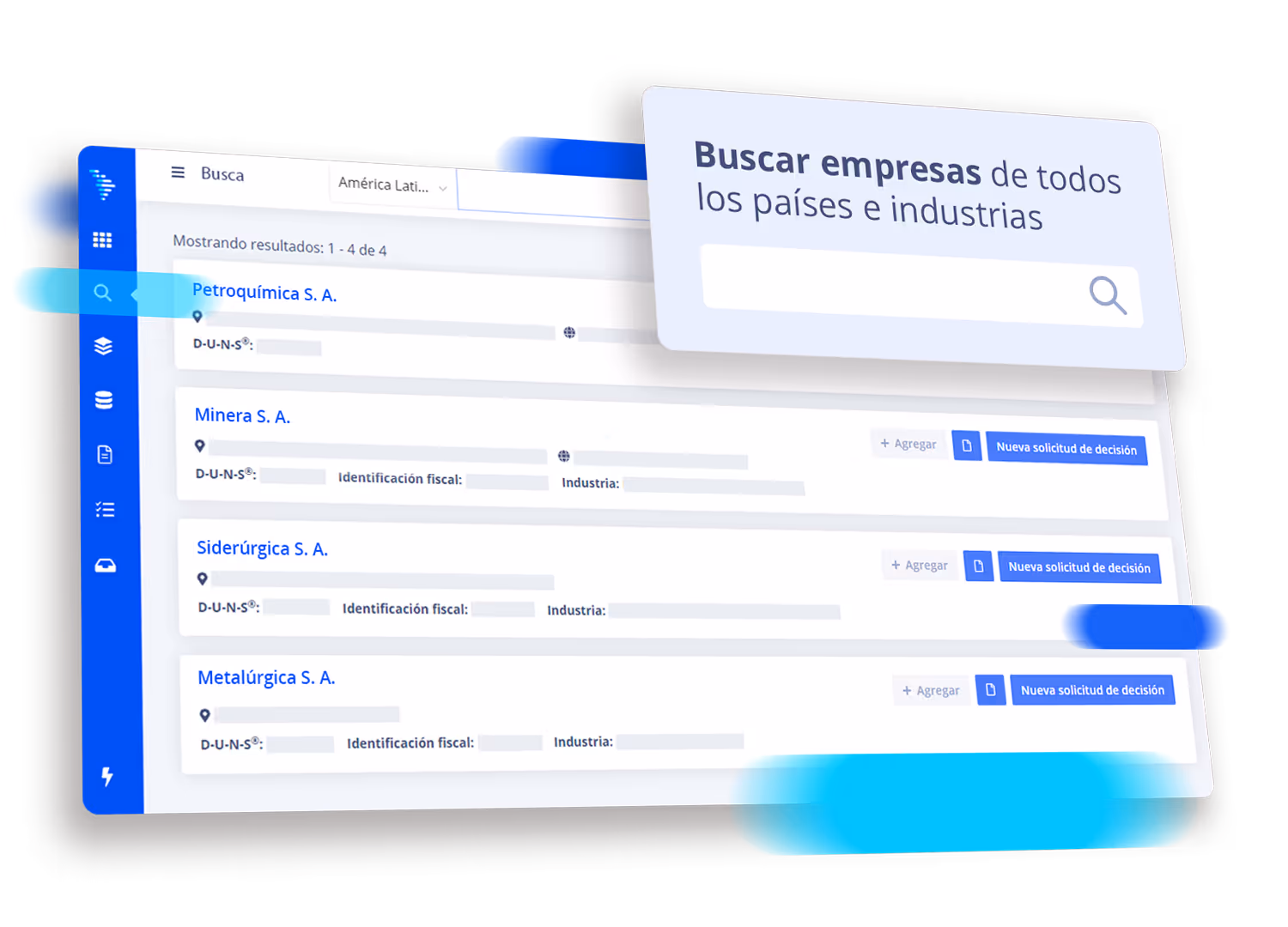 Solicitudes de decisión de la plataforma CIAL360 Credit.